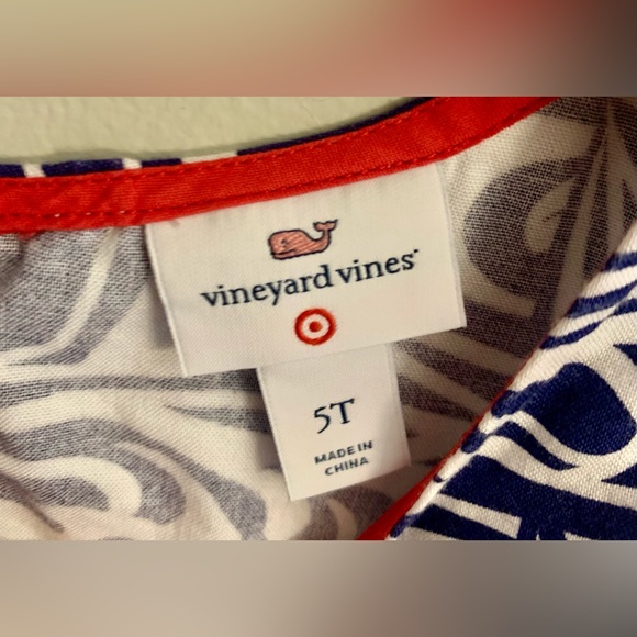 Vineyard Vines girl’s 5 S Romper blue white red EXCELLENT Summer Shorts NEW - Picture 4 of 5